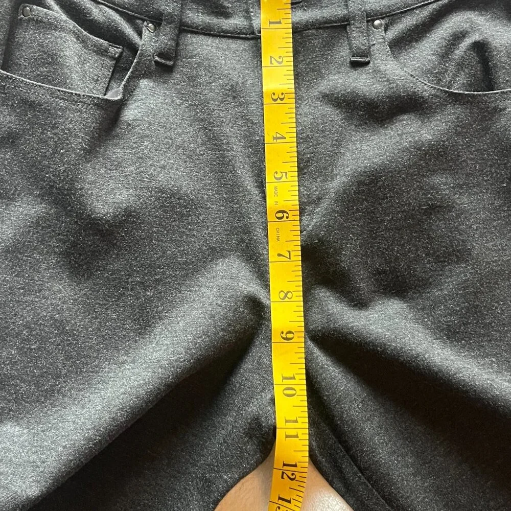 NWT Women's Tahari Charcoal grey stretch leggings Size 8 - Picture 8 of 10